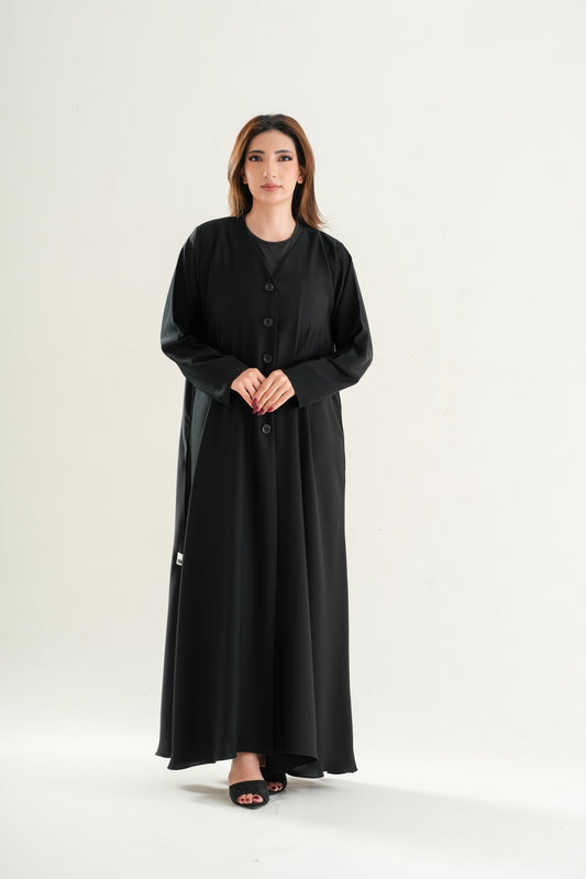 Classic Daily Wear Button Style Abaya C102