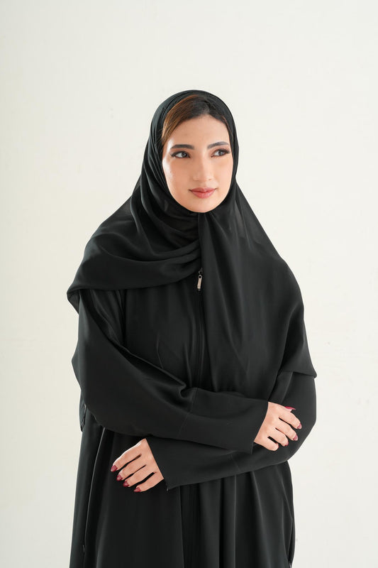 Bundle Offer - The Resha - Premium Black Hijab 28*81cm (Standard Size)