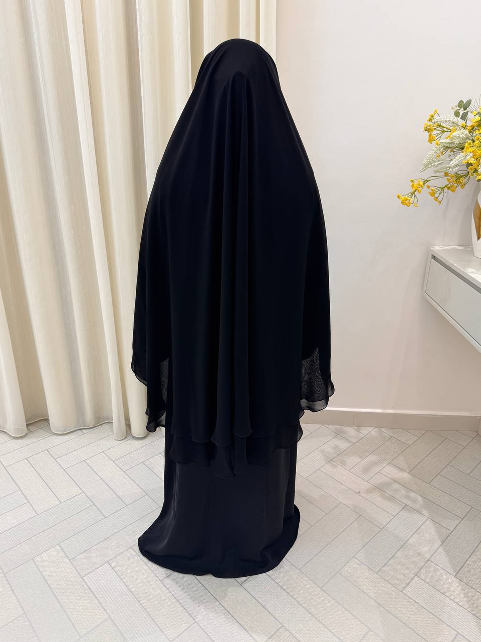 Extra Long Double Layer Niqab