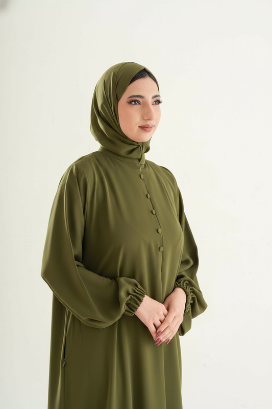 The Resha - Premium Olive Green 28*81cm (Standard Size)