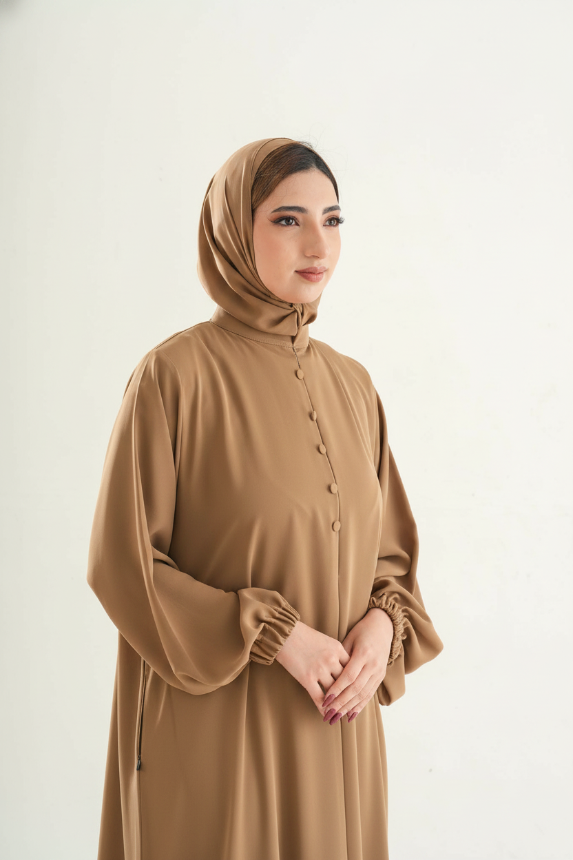 The Resha - Premium Mocha Beige 28*81cm (Standard Size)