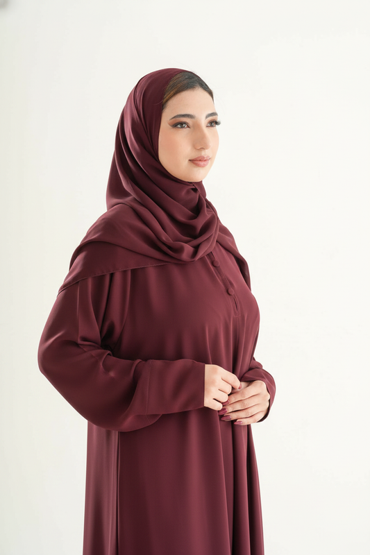 The Resha - Premium Rich burgundy 28*81cm (Standard Size)