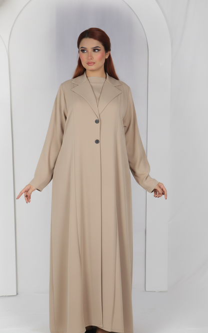 Abaya Code B101 – Front & Back Box Pleat Design