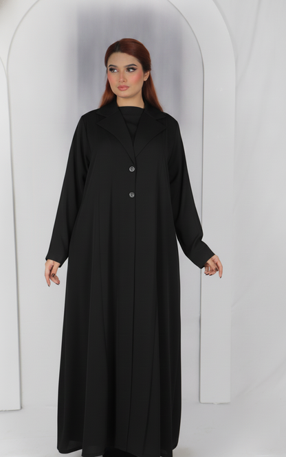 Abaya Code B101 – Front & Back Box Pleat Design