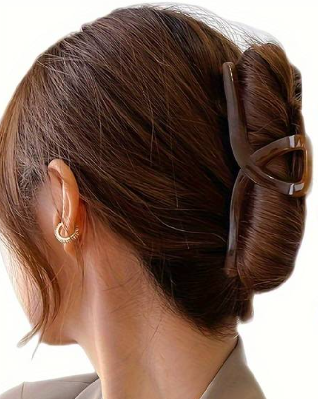 women black hair clip large