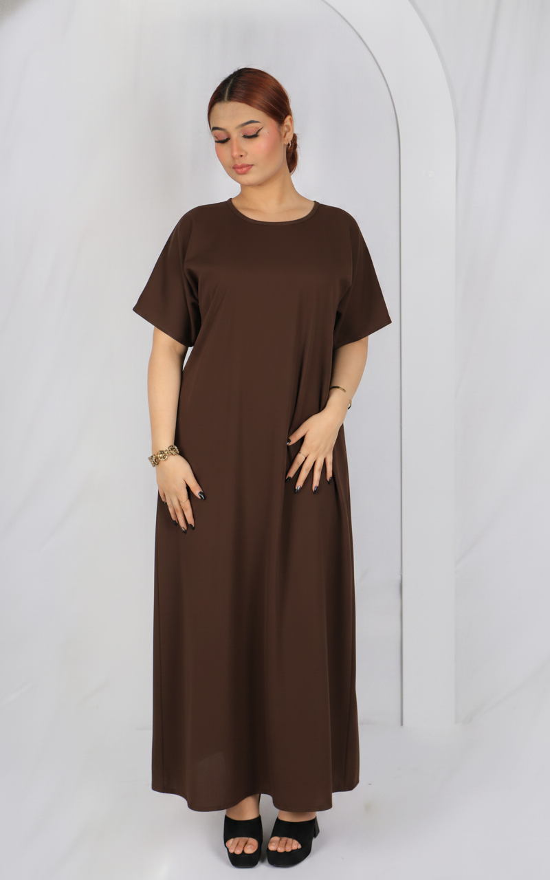 Premium Korean Nida -Half Sleeves Inner Dress