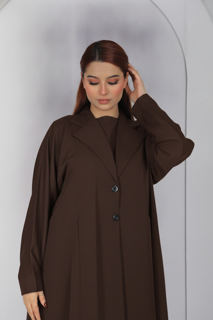 Abaya Code B101 – Front & Back Box Pleat Design