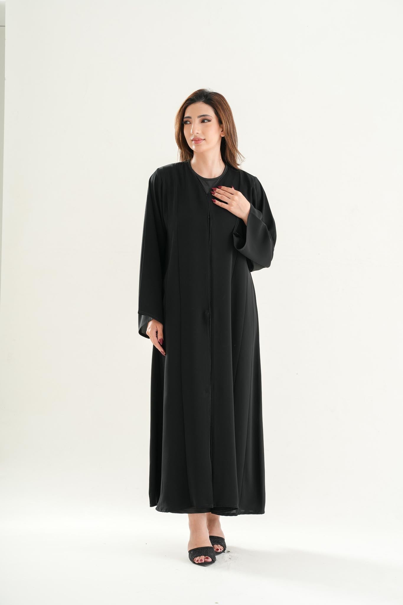 Strip Line Classic Daily Wear Abaya – Abaya Code D1103