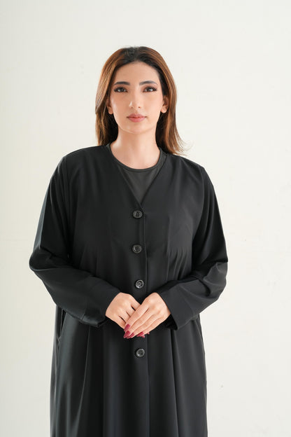 Classic Daily Wear Button Style Abaya C102