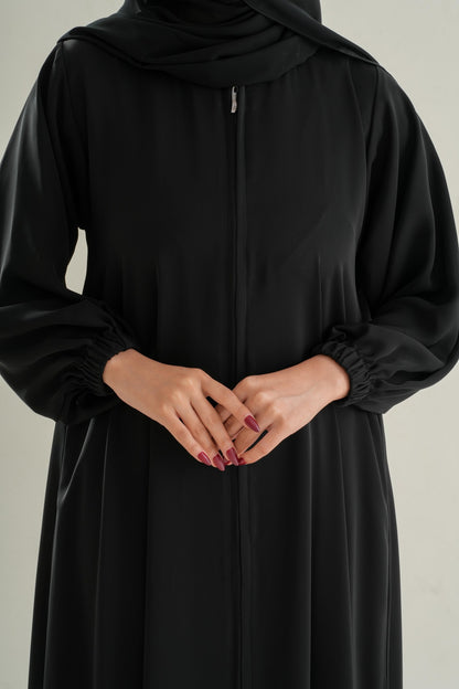 Model 3 Full Zipper Abaya – Premium Korean Nida