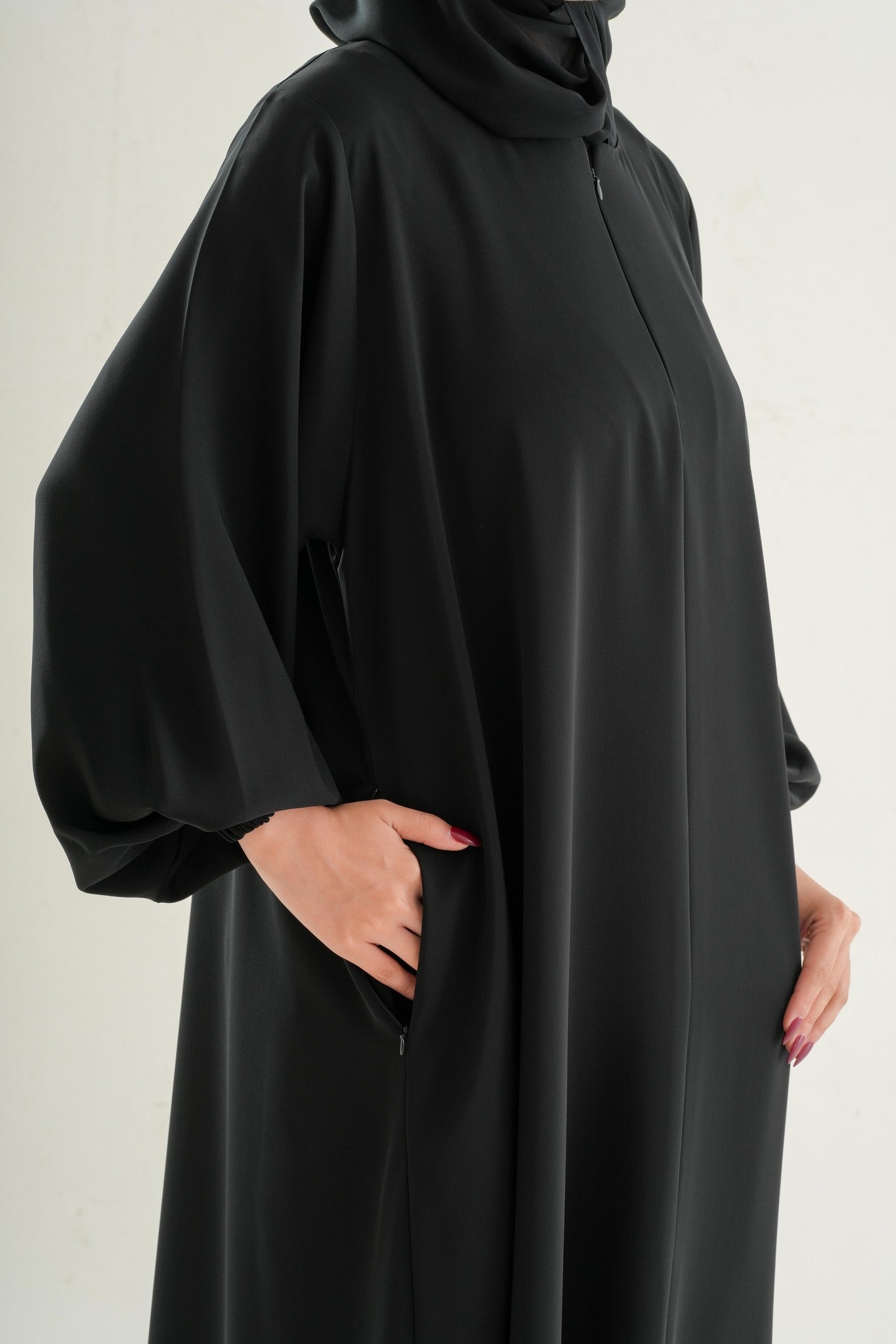 Model 5 Umrah Abaya – Premium Korean Nida