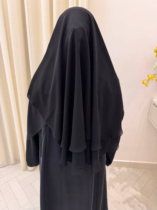 The Resha - Layered Niqab – Premium Korean Fabric