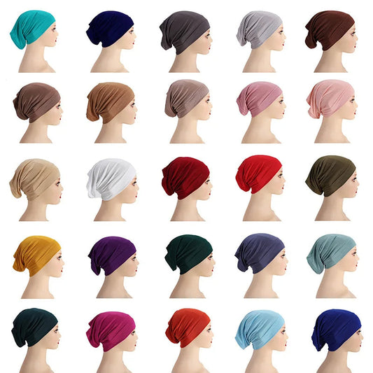 Hijab Cotton Stretchable Under Cap Sets 12 Pieces