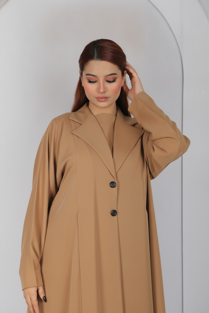 Abaya Code B101 – Front & Back Box Pleat Design