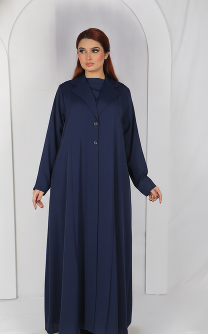 Abaya Code B101 – Front & Back Box Pleat Design