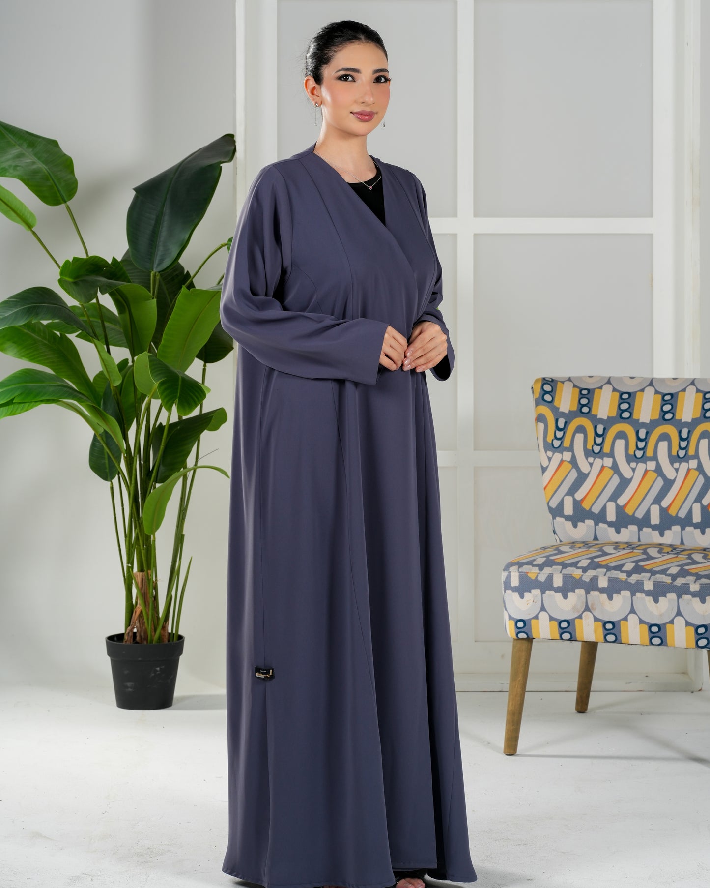 Abaya Code D1105 – Daily Wear abaya Elegant overlap front design