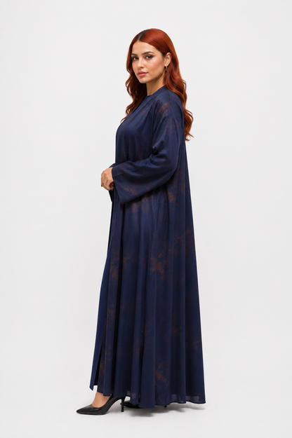 Premium Printed Abaya – Italian Fabric Collection | Model D1109