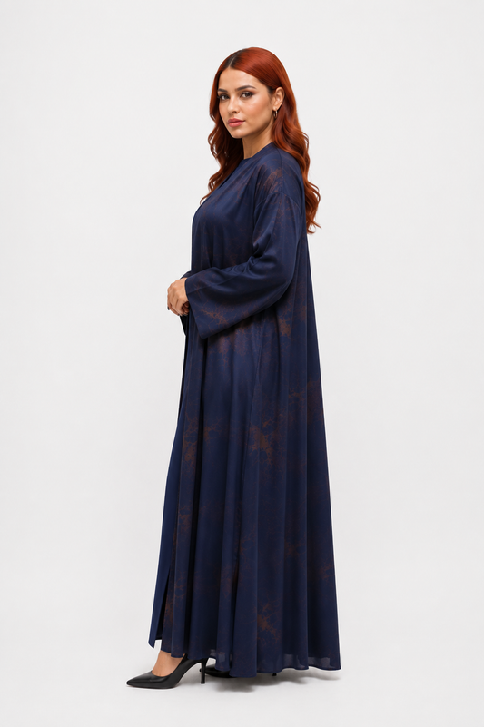 Premium Printed Abaya – Italian Fabric Collection | Model D1109