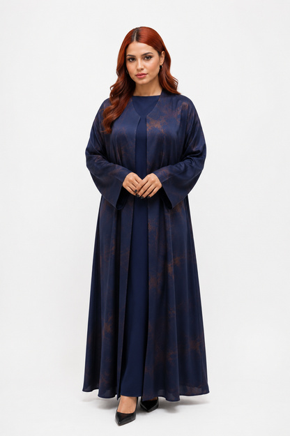 Premium Printed Abaya – Italian Fabric Collection | Model D1109