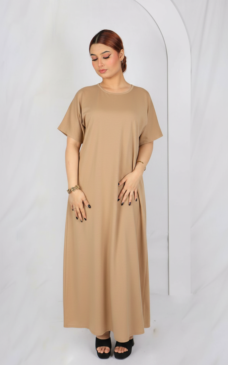 Premium Korean Nida -Half Sleeves Inner Dress