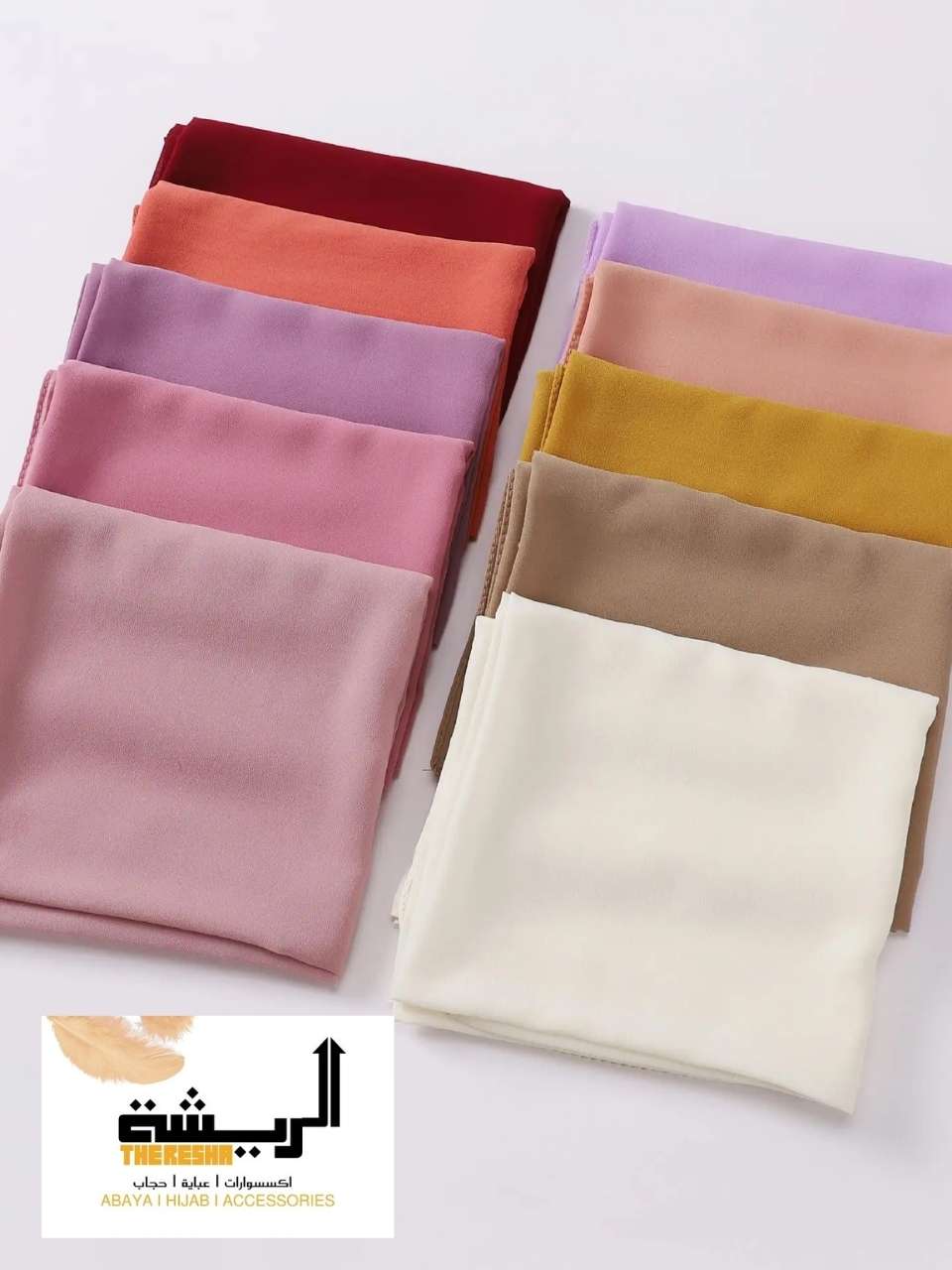 The Resha - Chiffon Colored Hijabs