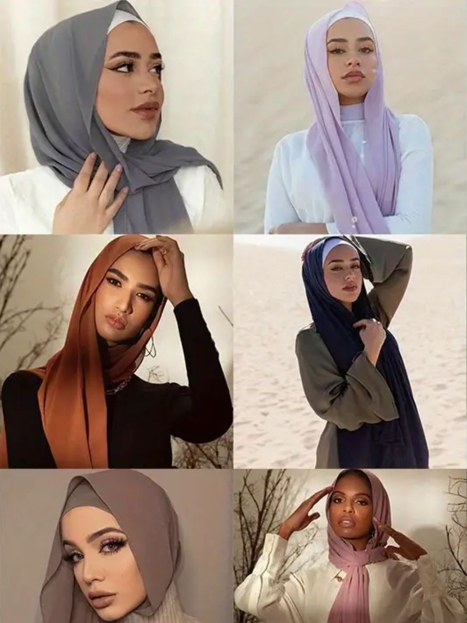 The Resha - Chiffon Colored Hijabs