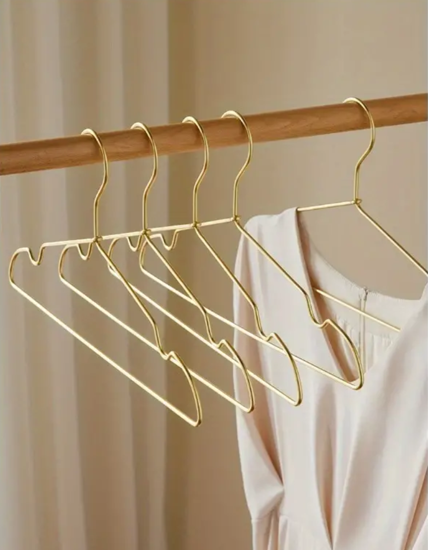 The Resha Luxury Gold Plated Hanger for Abaya I Hijab I Dresses - Anti-Slip, Anti-Rust