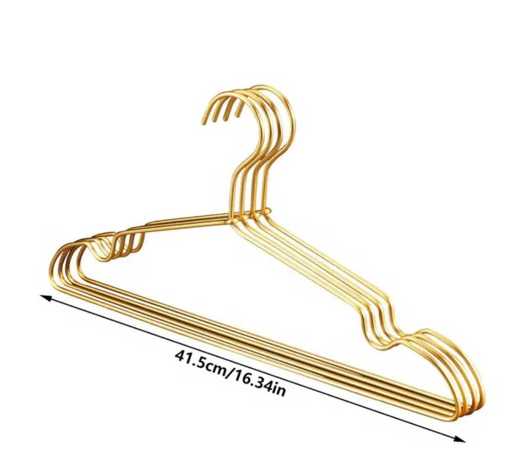 The Resha Luxury Gold Plated Hanger for Abaya I Hijab I Dresses - Anti-Slip, Anti-Rust