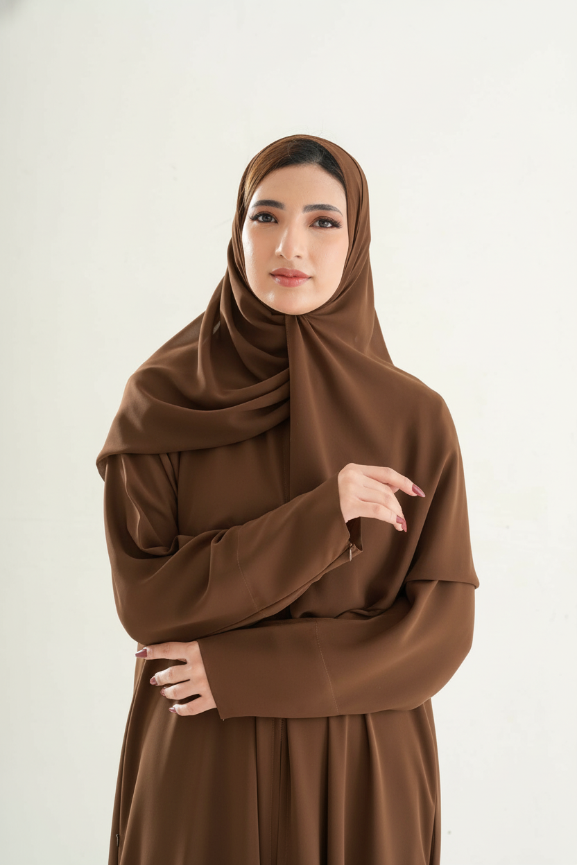 The Resha - Premium Chocolate brown  28*81cm (Standard Size)