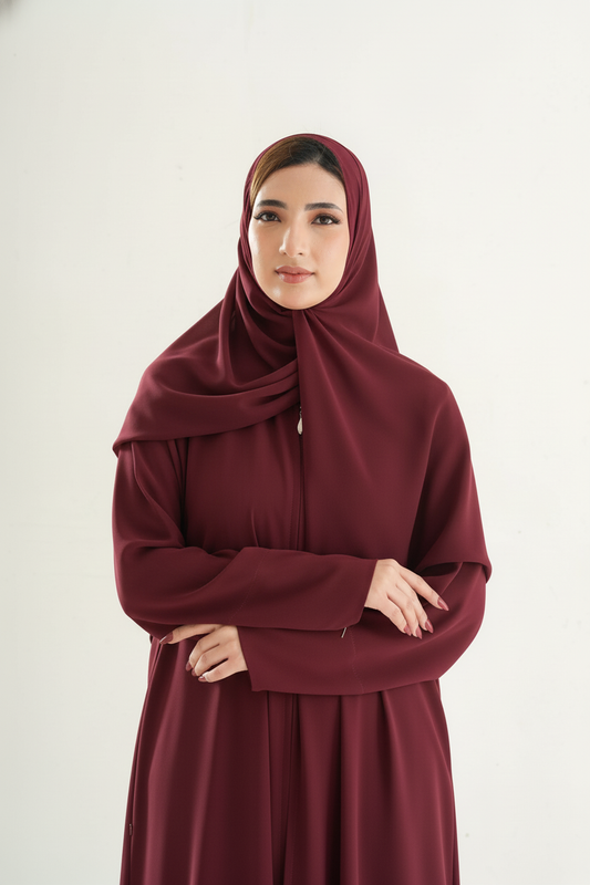 The Resha - Premium Rich burgundy 28*81cm (Standard Size)