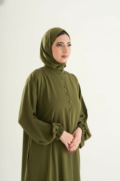The Resha - Premium Olive Green  28*81cm (Standard Size)
