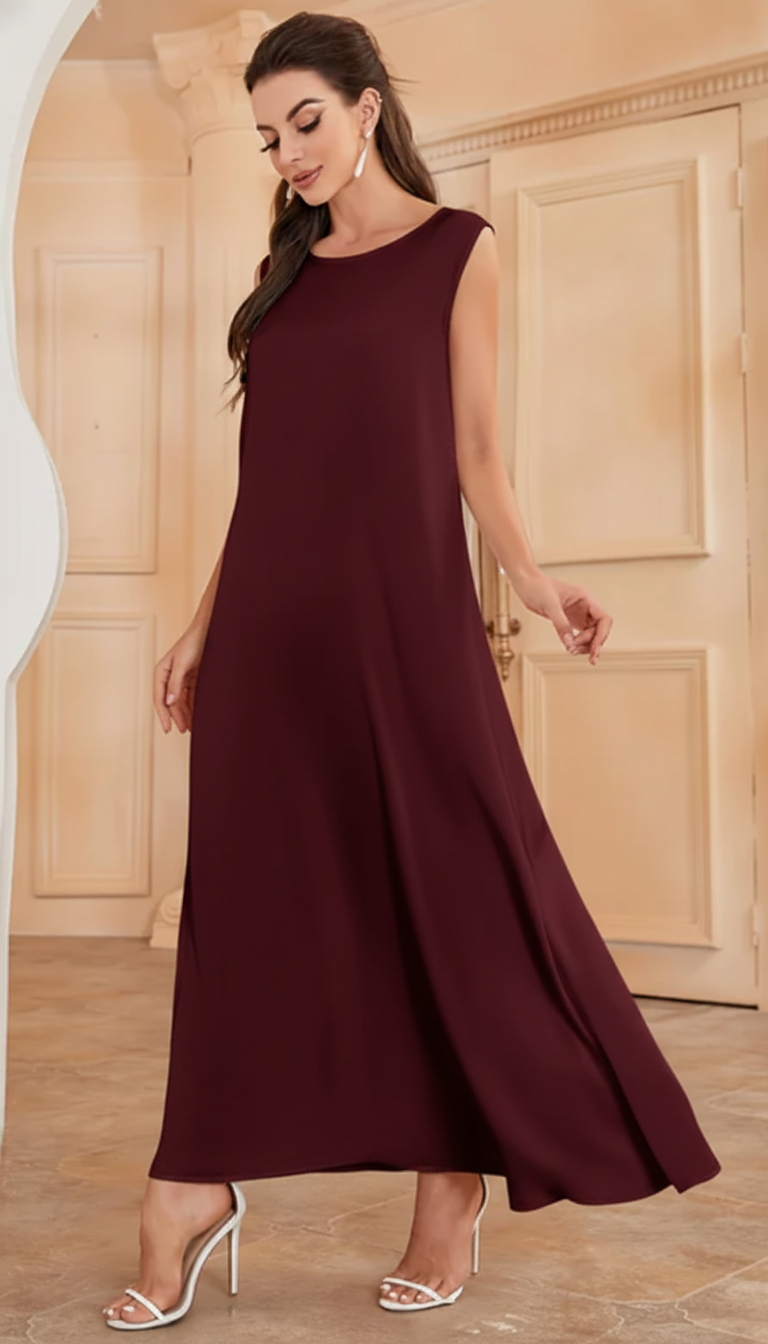 Theresha Soft Nida Fabric Abaya Inner Dress