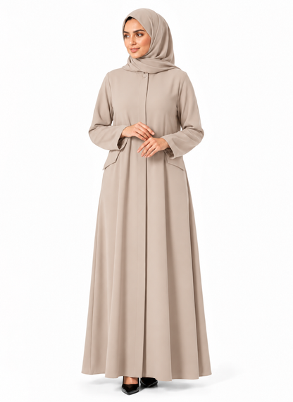 light beige abaya made in uae