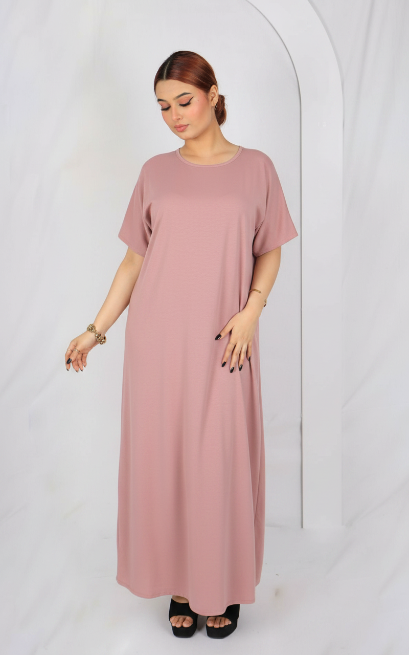 Premium Korean Nida -Half Sleeves Inner Dress