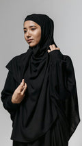 The Resha - Premium Black Hijab 28*91cm