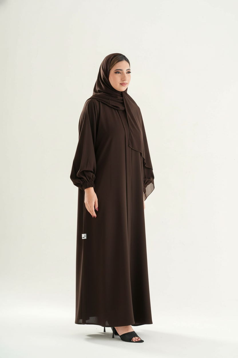 u104-umrah-abaya-chocolate-brown-front