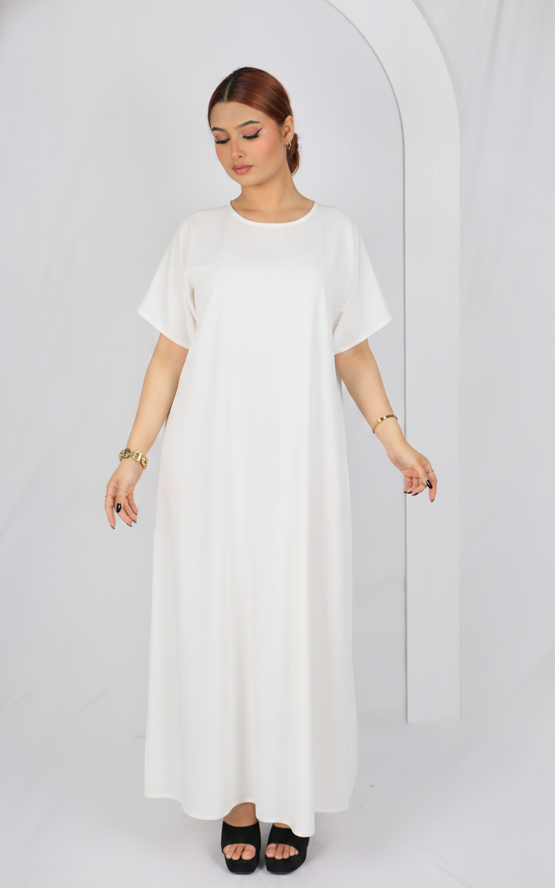 Premium Korean Nida -Half Sleeves Inner Dress